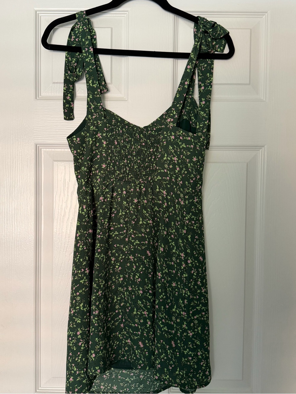 RIHOAS The Green Sweetheart Neck Floral Slip Mini Dress - Picture 5 of 7
